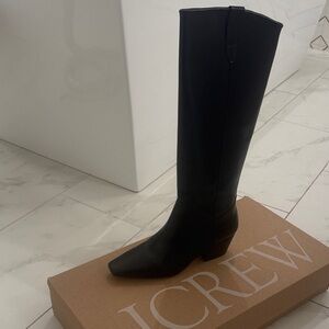 J. Crew Black Heeled Boots